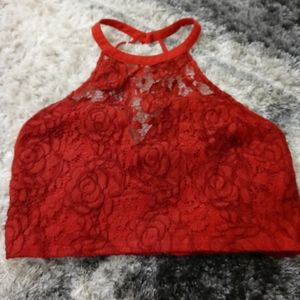 Lace crop top